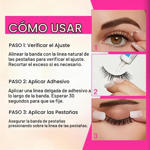 Vista 5 de Andrea, 5-of-a-Kind #21, pestañas postizas, aspecto natural, negro, 5 pares