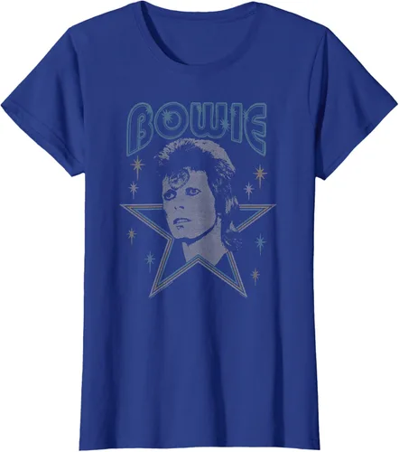 Vista 7 de David Bowie - Camiseta azul Ziggy Stardust, Negro, S
