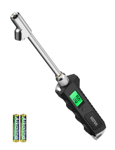 Vista 9 de AstroAI Medidor digital de presión de neumáticos de alta resistencia 0-230 PSI calibrado a ANSI B40.7 grado 2A (0.5%) con LCD retroiluminado
