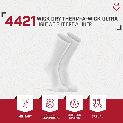 Vista 5 de Fox River Dry Therm-a-Wick - Calcetines de forro ultraligeros para hombre