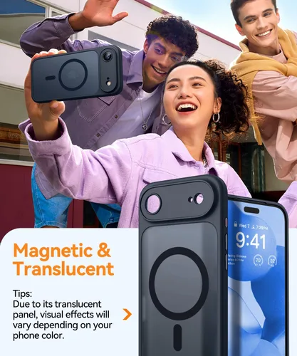 Vista 4 de CANSHN Funda magnética compatible con iPhone Air (6.5 pulgadas), mejorada [protección completa de la cámara] [compatible con Magsafe]