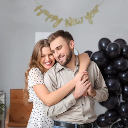 Vista 4 de 110 globos negros pequeños de látex negro de 5 pulgadas, mini globos negros gruesos de cumpleaños para decoración de bodas, baby shower. B01-negro