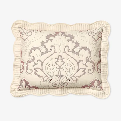 Vista 16 de BrylaneHome Amelia - Funda de almohada King, color rosa baya.