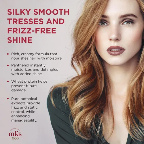 Vista 5 de Earthly Body MKS eco Hydrate Conditioner – Nutre e hidrata el cabello, protege contra la rotura – Aceite de argán marroquí, aceite de semilla