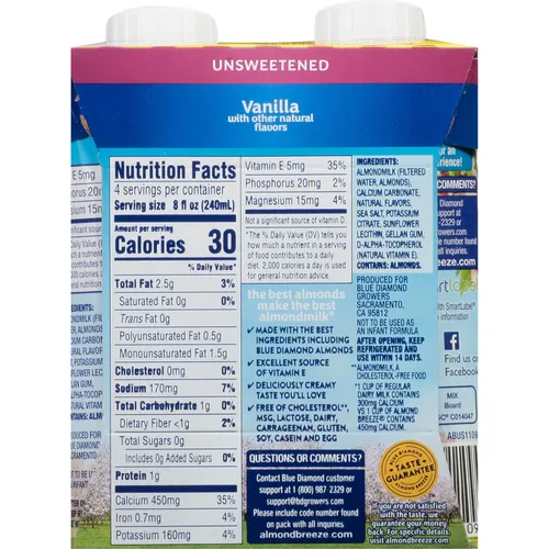 Vista 2 de Leche de almendras Almond Breeze