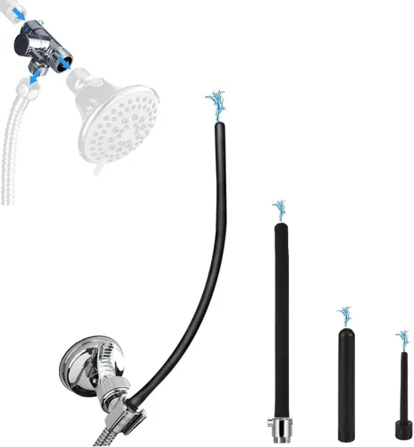 Vista 9 de Sistema de enema de ducha con manguera de 79 pulgadas, desviador de 3 vías, ducha de ducha para hombres y mujeres, limpiador portátil, kit
