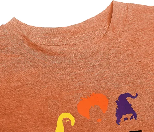 Vista 5 de LAZYCHILD It's Just A Bunch of Hocus Pocus - Camiseta de Halloween para niños y niñas, Sanderson Sister Graphic Shirt
