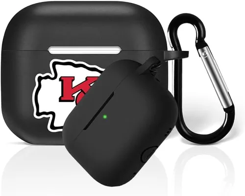 Vista 8 de Funda protectora de silicona para 49ers compatible con AirPods de 1ª/2ª generación, funda de carga, llavero