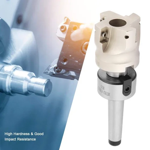Vista 3 de Fresa de extremo de espuma, Mt2-Fmb22 Soporte para fresado facial con fresado CNC 400R50-22 Llave T15 10 piezas de carburo Apmt1604 para fresado CNC