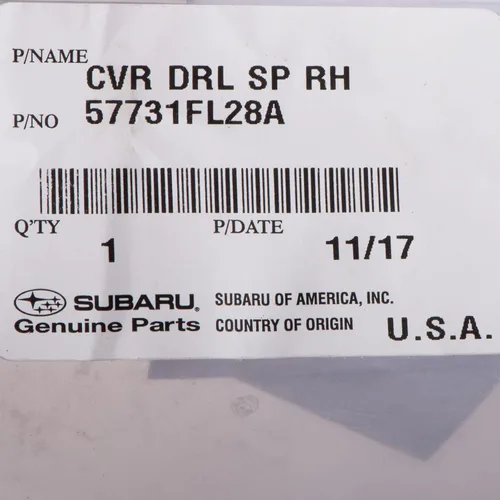 Vista 5 de Subaru OEM 2017-2018 Compatible Impreza Sport Front Right Fog Light Cover Bisel 57731FL28A