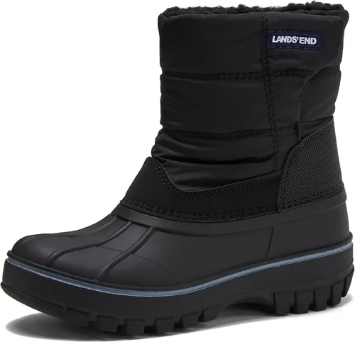 Vista 9 de Lands' End - Botas de nieve impermeables para niños - Botas de invierno aisladas con forro de vellón cálido para niños pequeños, niñas y niños