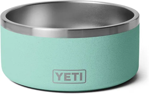 Vista 7 de YETI Boomer 8 - Tazón antideslizante y de acero inoxidable para perro, con capacidad de 64 onzas Blanco