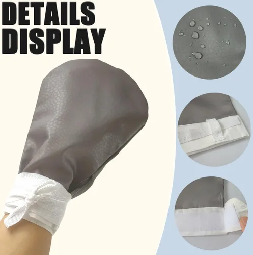 Vista 2 de 2 guantes impermeables de retención de demencia, guantes antiarañazos para ancianos, guantes protectores para pacientes con demencia/adultos