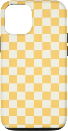 Vista 28 de Yellow Checkered Checker Checkerboard Classic Pattern Case for iPhone 17