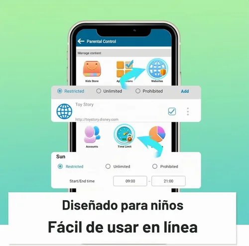 Vista 5 de Tablet de 10 Pulgadas para Niños con Estuche, Tablet Android 15 para Edades 3-12, 64GB, Tablet Educativa, Control Parental, WIFI 5G, Cámara Dual Azul
