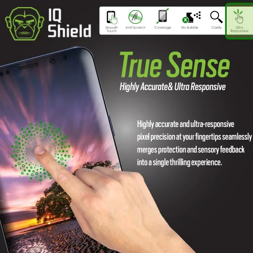 Vista 9 de IQShield Paquete de 2 protectores de pantalla para Samsung Galaxy S9 Plus/S9+ (compatible con fundas), compatible con identificación de huellas
