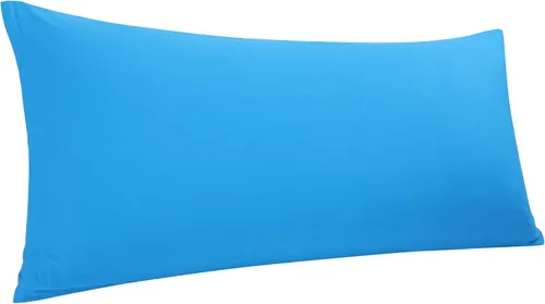 Vista 10 de Funda de almohada corporal de algodón de 400 hilos, cierre de cremallera, funda de almohada suave para el cuerpo, 20 x 48 pulgadas, castor