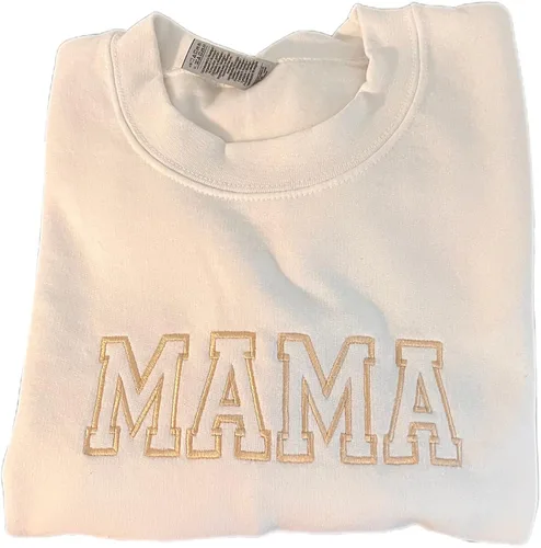 Vista 4 de Sudadera bordada personalizada para mamá, sudadera bordada de manga personalizada para mamá, sudadera de regalo para mamá, Diseño 3