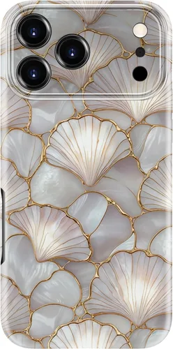 Vista 82 de bemal Funda para iPhone 12 Mini, estética, vintage, floreciente, peonía, concha, femenina, compatible con MagSafe, moderna, única, moderna, moderna