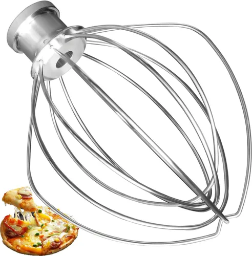 Vista 9 de Batidor plano revestido K45B de repuesto para batidora de pie Kitchenaid, compatible con mezclador de soporte de cabeza inclinable de 4.5 cuartos