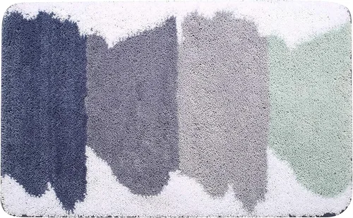 Vista 8 de Alfombra de baño suave, antideslizante, absorbente, lavable a máquina y secar, alfombra de baño para bañera, ducha, baño, suelo, interior, 24 x 17