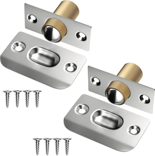 Vista 9 de Jiayi - Juego de 2 accesorios para puerta de armario, cierre de bola para puerta francesa, cierre de bola para la parte superior de la puerta