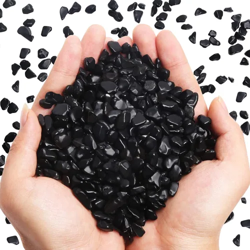 Vista 15 de QICQDRAM - Cristales naturales verdes de amazonita en volumen 0,9 lb/405g, piedras decorativas pequeñas en trozos para decoración del hogar y tanque