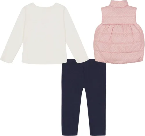 Vista 2 de Tommy Hilfiger Conjunto de chaleco de 3 piezas para niñas
