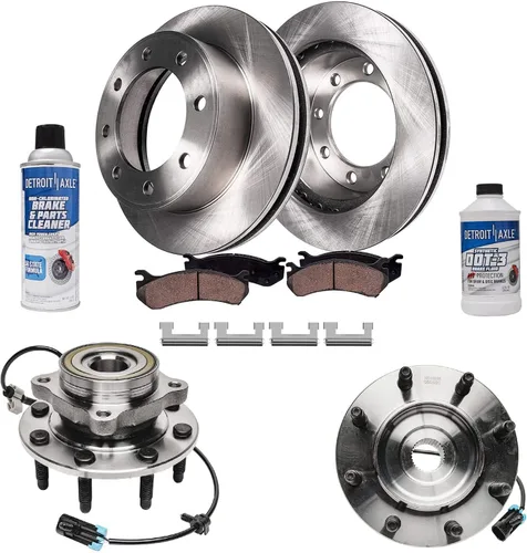 Vista 96 de Detroit Axle - 4 rotores de freno para Ford 1994-2004 Mustang, rotores de freno de disco delanteros y traseros 1995 1996 1997 1998 1999 2000 2001