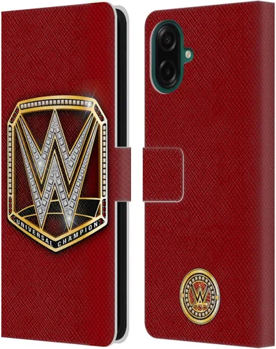 Vista 346 de Head Case Designs Officially Licensed WWE Cruiserweight Champion Title Belts Leather Wallet Case Compatible with Samsung Galaxy A07 4G Campeón