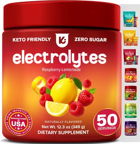 Vista 10 de Keppi Paquetes de electrolitos en polvo, sabor a mango, 30 porciones, suplemento de hidratación sin azúcar con potasio, magnesio, sodio, keto