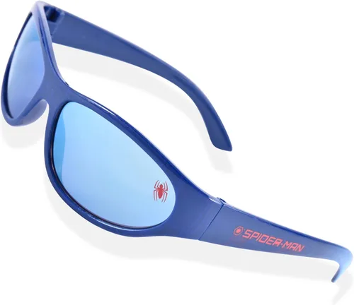 Vista 2 de Marvel Spiderman - Gafas de sol para niños con funda para gafas para niños, gafas de sol protectoras para niños