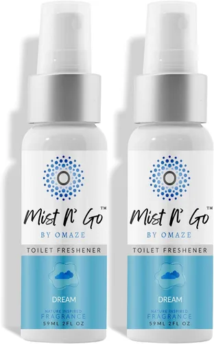 Vista 33 de Mist N' Go by Omaze - Aerosol de Baño de Viaje para Inodoro Eliminador de Olores - Aerosol de Inodoro de Viaje para Ambientador de Aire de Baño