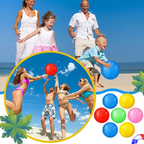 Vista 6 de Jerify Knobby Balls - Pelotas de rebote de 7 pulgadas, bolas grandes hinchables a granel, bolas sensoriales suaves para masaje, bolas de plástico