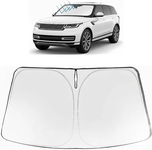 Vista 143 de Proadsy Parasol para parabrisas Rivian R1S 2022-2025 2026 de 4 capas plegable, protector de parasol frontal que bloquea los rayos UV, mantiene