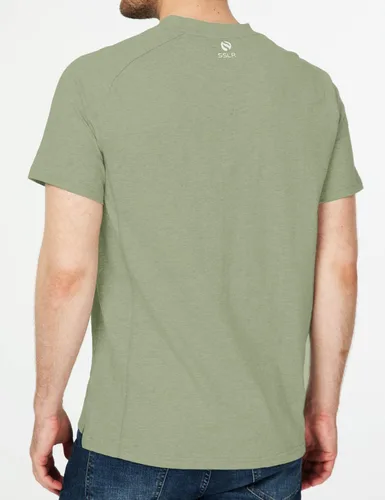 Vista 5 de SSLR Camisetas Henley para hombre, camisetas de verano, casuales, de algodón, de manga corta, para hombre