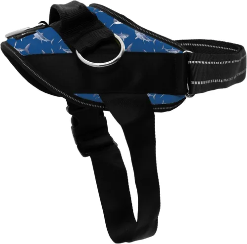 Vista 24 de ShawnCo Arnés esencial para perro, chaleco sin tirones para mascotas con 3 clips de correa, sin estrangulamiento, reflectante, ajustable