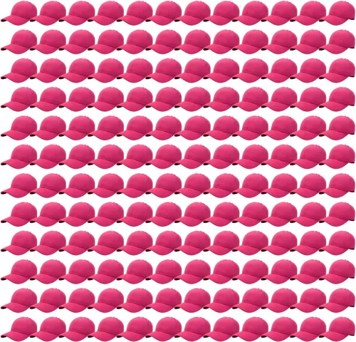 Vista 11 de Falari - 24/144 unidades de gorra de béisbol unisex, lisa y de tamaño ajustable, venta al por mayor Paquete de 144 verde militar