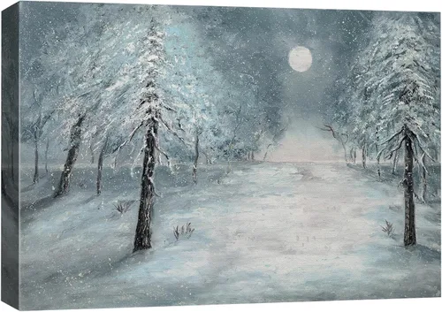 Vista 23 de SIGNFORD Lienzo impreso para pared, árboles de abedul dorados de otoño, bosque, decoración de guardería, paisaje decorativo, relajante, tranquilo