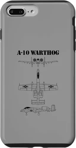 Vista 9 de iPhone 15 Vintage A-10 Warthog Avión Esquema en caja negra