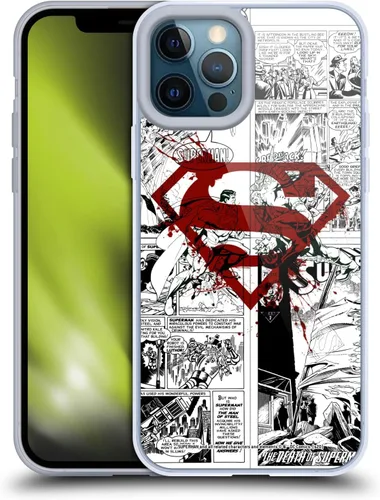 Vista 49 de Head Case Designs Funda de gel con licencia oficial de Superman DC Comics Collage Comicbook Art [protección de grado militar] compatible con Apple