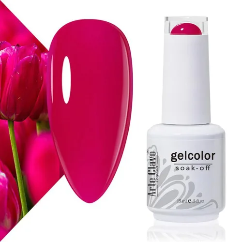 Vista 49 de Arte Clavo Pearlescent Nude Gel Nail Polish 15ml - HEMA Free Soak off UV LED Nail Gel for Manicure, DIY Nail Art, Home Salon Use 11029