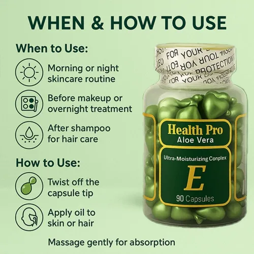 Vista 3 de Aceite para la piel con vitamina E Aloe Vera 90 unidades Hidratante Paquete de 2