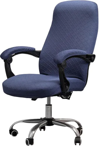 Vista 34 de Melaluxe Funda para silla de oficina con fundas para reposabrazos, funda elástica universal para silla de escritorio, fundas para silla