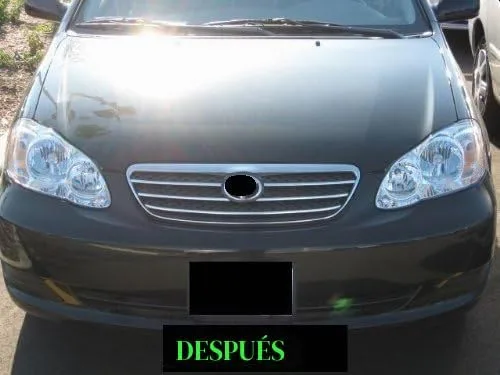 Vista 3 de Compatible con kit de parrilla cromada Toyota Corola 2005-2008 2006 2007 05 06 07 08 S CE LE XRS