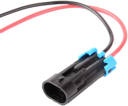Vista 5 de Conector eléctrico impermeable para autos de 2 terminales, con cable AWG marino, paquete de 2
