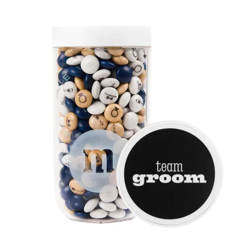 Vista 13 de M&M'S - Caramelo de chocolate con leche para boda y compromiso, botella