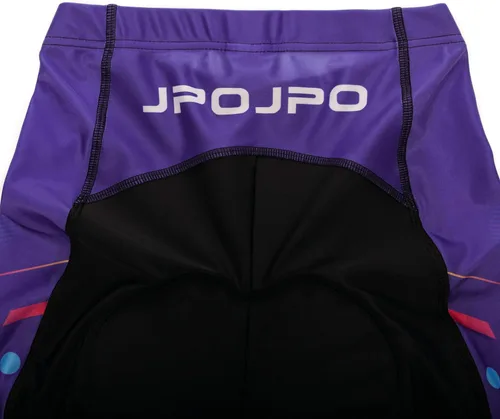 Vista 130 de Camiseta de ciclismo para mujer, manga corta y pantalones cortos de ciclismo acolchados para verano