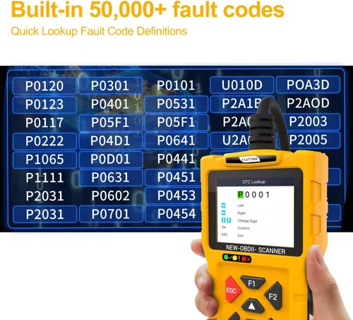 Vista 2 de Escáner T600 OBD2 - Compruebe el lector de códigos de luz del motor, lectura y borra códigos de falla, prueba de batería y datos en vivo, más