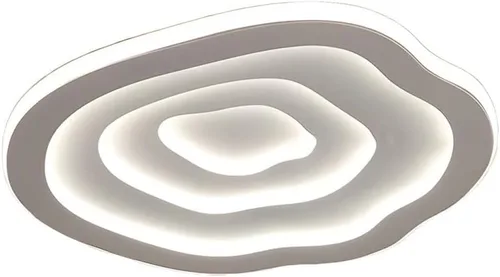 Vista 3 de Lámpara de techo acrílica ondulada Simplicity LED de montaje empotrado, lámpara de techo estilo simple Art Deco para sala de estar, comedor Luz